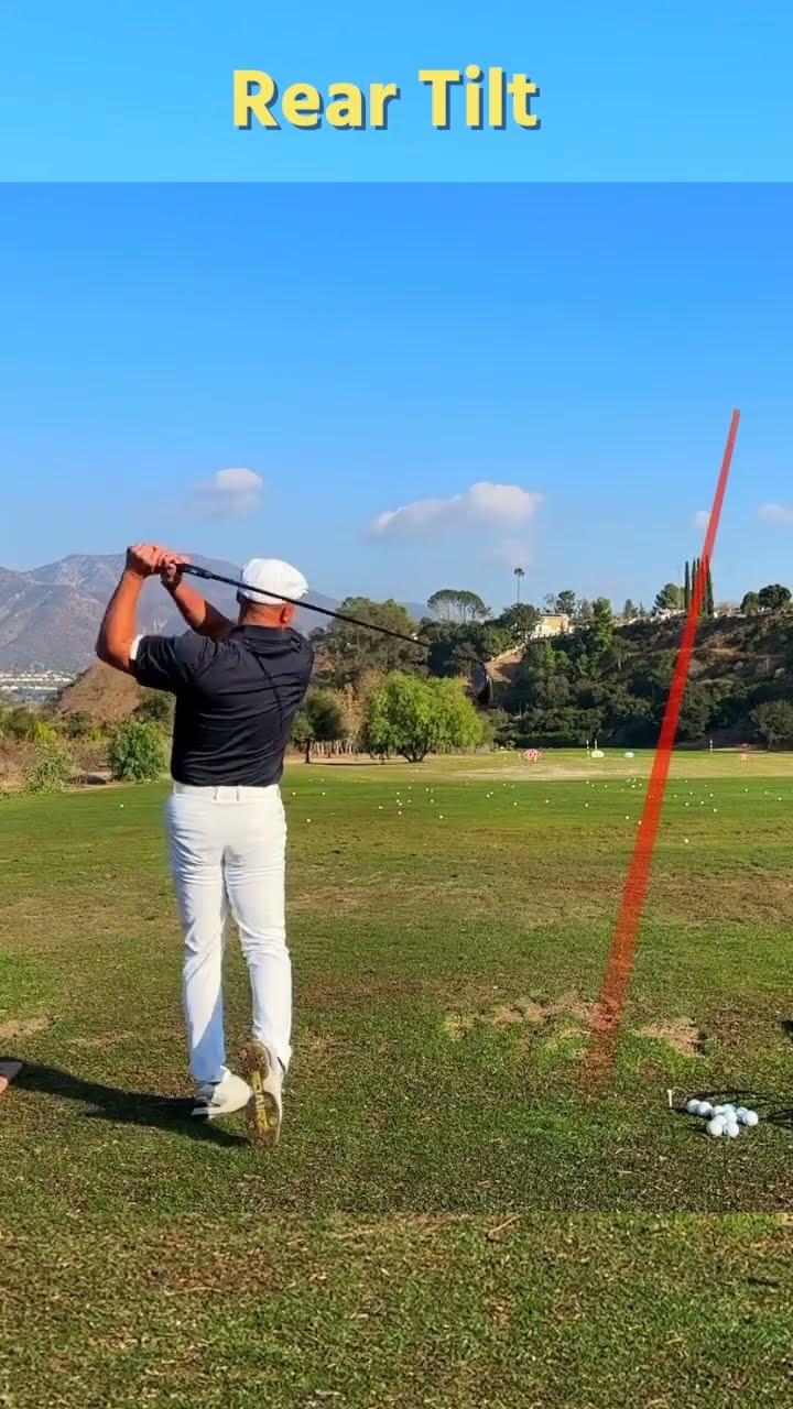 You have to have rear tilt with a driver. #golf #golftips #ott #miracleswing #miracledrive