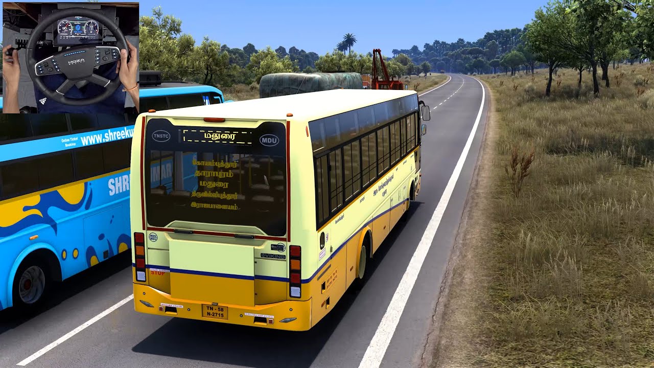 Driving TNSTC BS6 |  Feel the real road vibe 🛣️|  ETS 2 INDIA | Pure realism