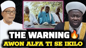 Sterke waarschuwing voor Mufti Iwo - Degenen die de Niqobah Markaz dragen in Iwo waarschuwen Muft...