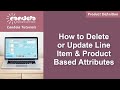 Retail Software: How to Delete or Update Line Item & Product Based Attributes