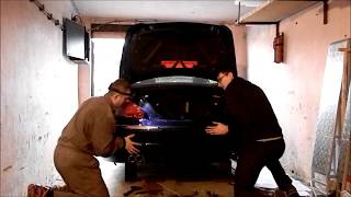 Jaguar X-Type rear bumper removal and exchange