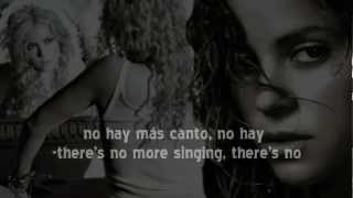 Shakira -Despedida - English & Spanish Lyrics. Music by Antonio Pinto