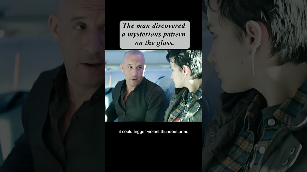 The man discovered a mysterious pattern on the glass 