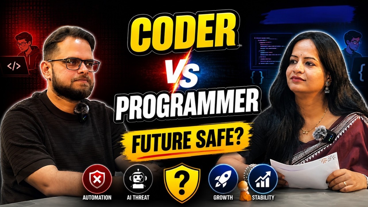 Coder vs Programmer फरक काय? AI युगात Job Security कशी? | IT Career ...
