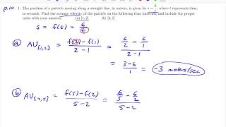 Math 161 Section 1.1 Exercise 1