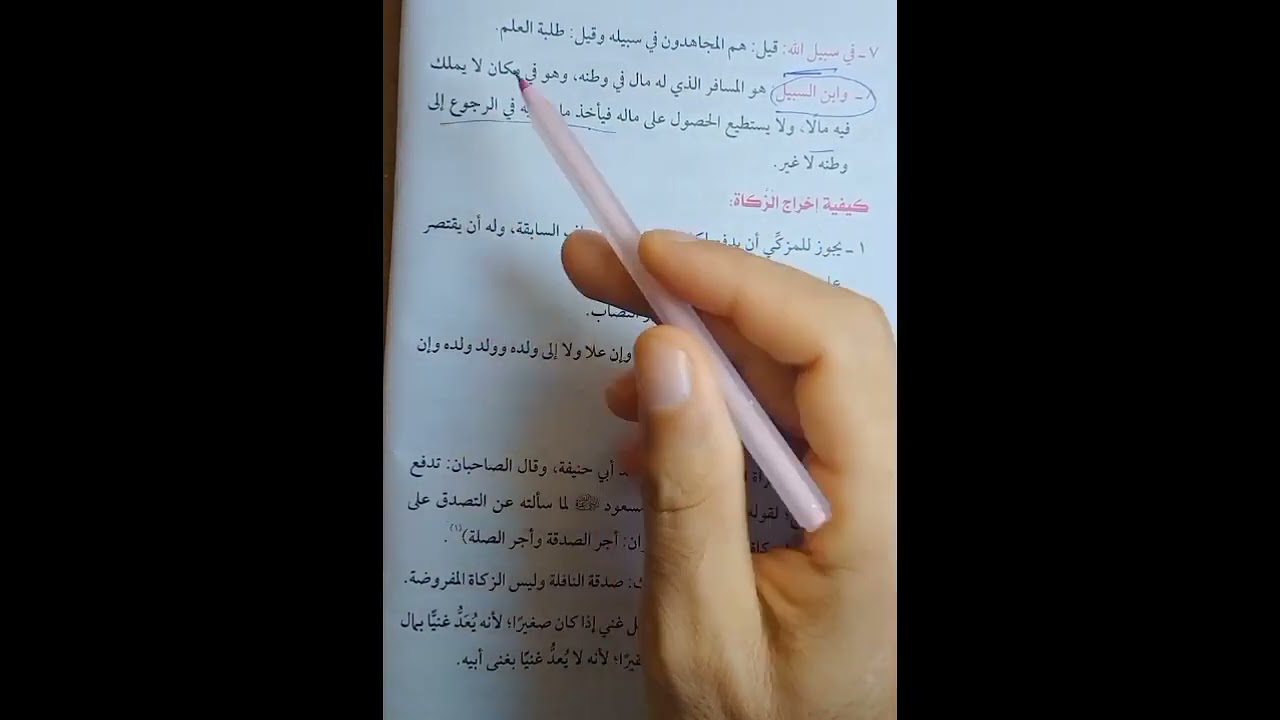 مصارف الزكاة وصدقة الفطر فقه حنفي تيرم ثاني أولى إعدادي