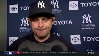 Aaron Boone recaps Yankees' 10-2 loss to White Sox