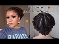 Flat Twist Protective Style NO Added Hair Needed With Protein Free Products | Natural Hair Styles