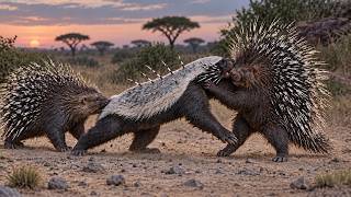 The Honey Badger Regrets Attacking This Porcupine