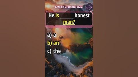 English Grammar Quiz  | Part 2 | Splendour Hub #youtubeshorts