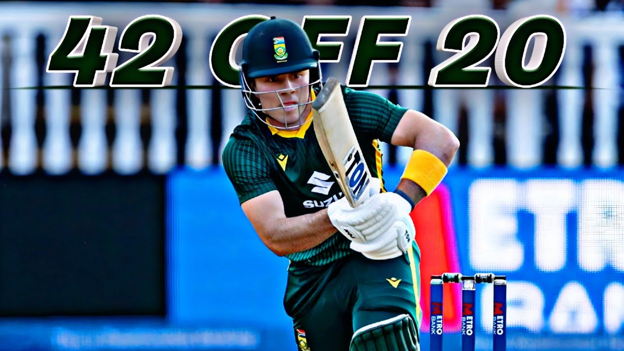 Dewald Brevis 42(20) vs England | 2nd ODI 2025 Lord's | Ball By Ball Highlights | HD 