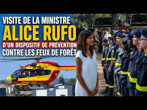 A RUFO VISITE LES MILITAIRES D'UN DISPOSITIF ANTI INCENDIE AU CANET DES MAURES BASE EALAT 16 Aout 26