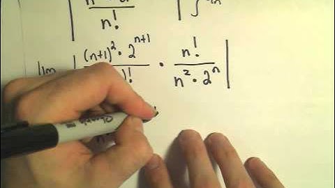 Using the Ratio Test to Determine if a Series Converges #3 (Factorials)