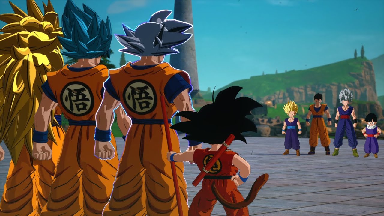 Goku Variations Team Vs Gohan Variations Team - Dragon Ball Sparking! Zero