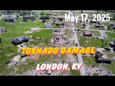 TORNADO DAMAGE LONDON KY May 17 2025 FOOTAGE - YouTube