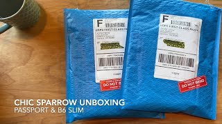 Chic Sparrow Unboxing/B6 Slim and Passport