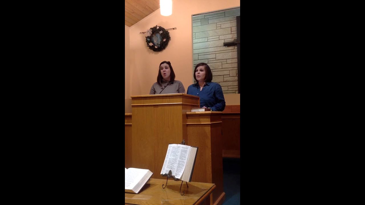 Mrs. katie Kopp and Her sister Anna Reid sing