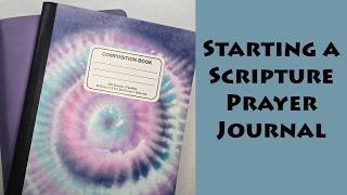 Starting a Scripture Prayer Journal | Adding a Pocket and First Prayer Page