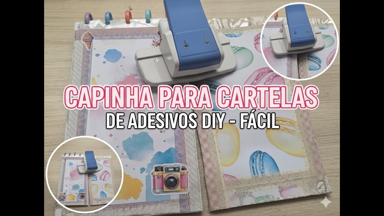 DIY fácil - Capinha para cartelas de adesivos!