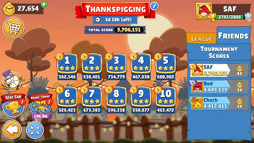 Angry Birds Friends. Thankspigging (29.11.2025). All levels 3 stars. Passage from Sergey Fetisov
