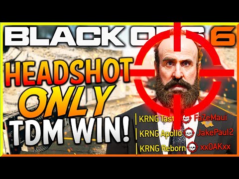 Black Ops 6: "headshot Only Team Deathmatch Win!" - Team Challenge #3! (bo6 Headshot Only Tdm)