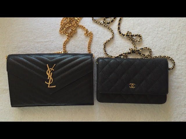 What's in our Bags  Chanel WOC vs YSL WOC 