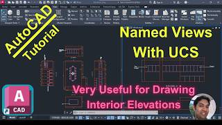 Named Views with UCS in AutoCAD
