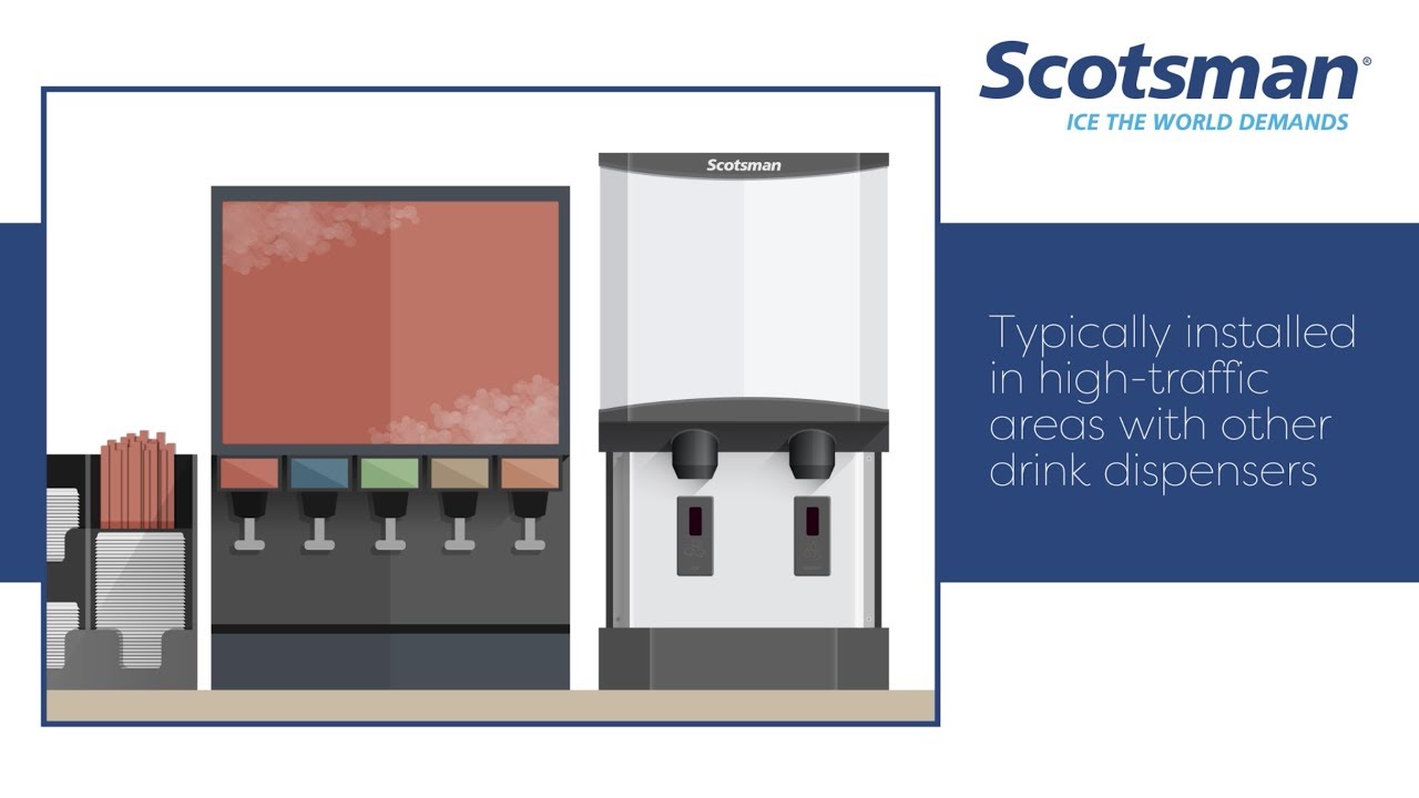 Scotsman Hid312a 1 Countertop Nugget Ice Dispenser Youtube