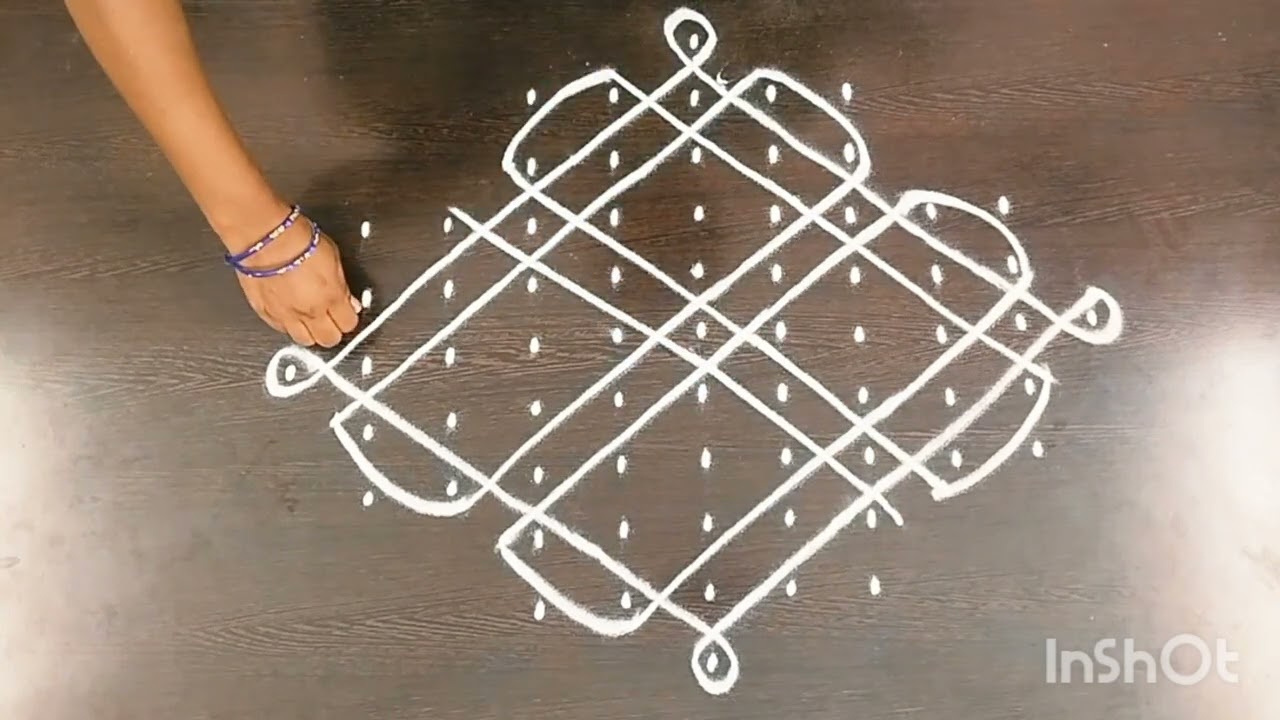 11*9*5*1 muggulu 🌺 kolam #daily muggulu🌺