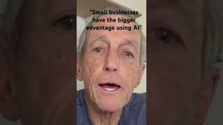 “Small businesses have the bigger advantage using AI”#AIForBusiness#AIForEntrepreneurs#scalingsmart