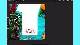 Christmas Snowman Procreate Stamps. How to drow a snowman. screenshot 4