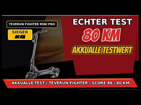 Teverun Fighter Mini: 100 km versprochen, 75 real