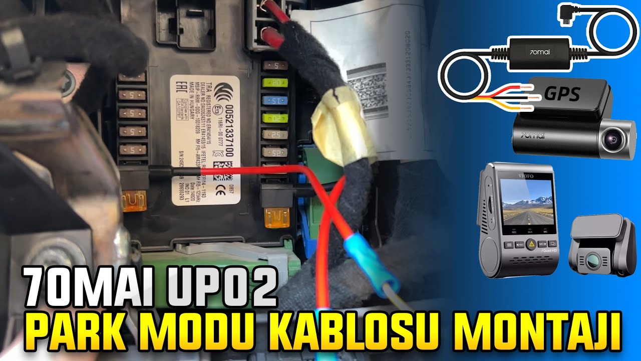 Araç Park Modu Kablosu Montajı | 70mai UP02 Sigorta Kutusu Bağlantısı | 70Mai - Viofo Park Kablosu