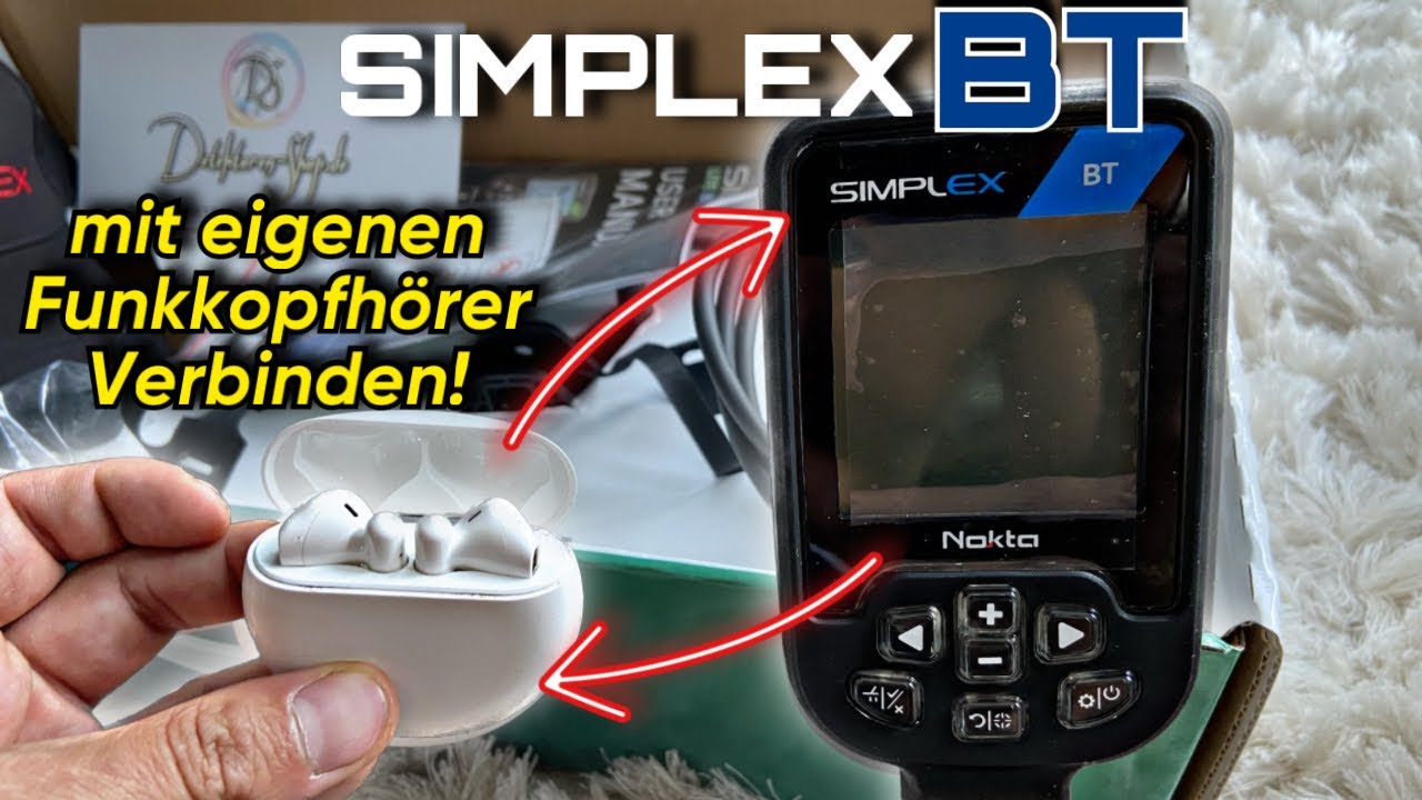 Simplex BT mit eigenen FUNKKOPFHÖRER VERBINDEN ! Tutorial Metalldetektor