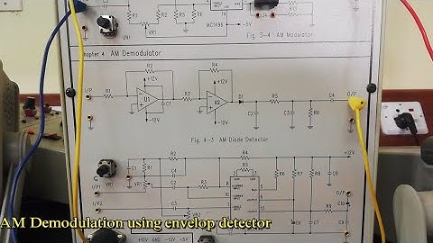 Lab 3: AM Demodulation (DSB with full carrier) using envelop detector