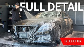 【クラウン】認定中古車を徹底洗浄とポリッシュで艶々フルコーティング｜TOYOTA CROWN｜CAR WASH｜DETAILING｜GTECHNIQ｜ASMR