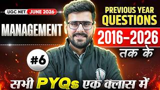 UGC NET Management Paper 2 | Last 10 Years Solved Papers #6 | UGC NET Management PYQs Marathon