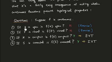 Lecture 20, Real Analysis, Week of 4/5-4/9 - Compactness, Connectedness, & Continuity