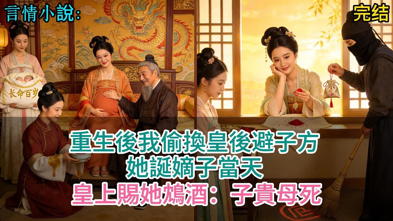 重生後我偷換皇後避子方，她誕嫡子當天，皇上賜她鴆酒：子貴母死
