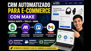 CRM Automatizado para E-commerce con Make | Google Sheets + Trello + Gmail