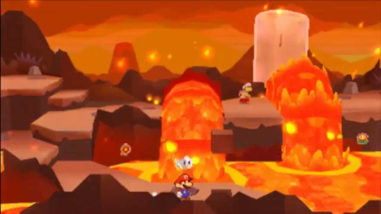 Paper Mario Sticker Star Part 26 Magma Hot Volcano Lava Level Thing Youtube - infinijump roblox