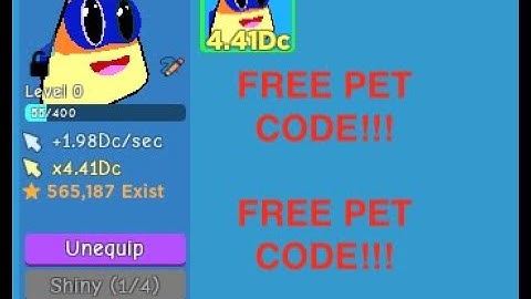 NEW SECRET FREE PET CODE In Roblox Clicker Simulator