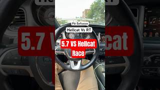 Pit Enforcer Hellcat races 5.7 charger. #takeover #driftingcars #mopar #hellcat #carmeet #missouri