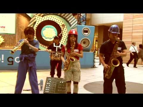 「Take Five」 HIBI★Chazz-K（Street Jazz Sax Ensemble）2008.8.13【HD】