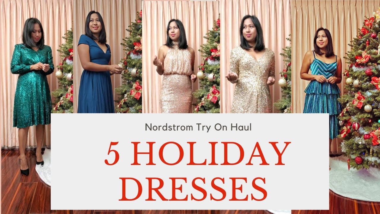 New Year Eve Outfits 2020 // Christmas Holiday Lookbook Dresses Ideas // Nordstrom Try On Haul