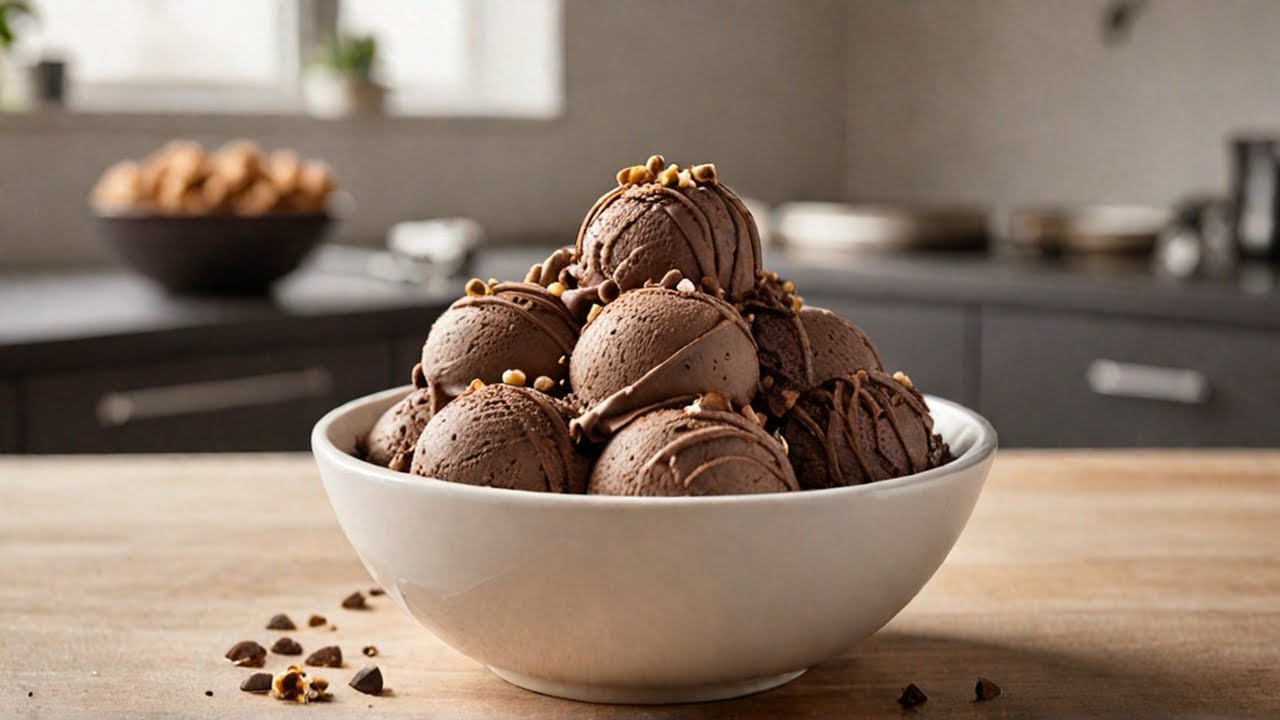HOW TO MAKE EASY HOMEMADE CHOCOLATE ICE CREAM RECIPE (only 4 ingredients) 