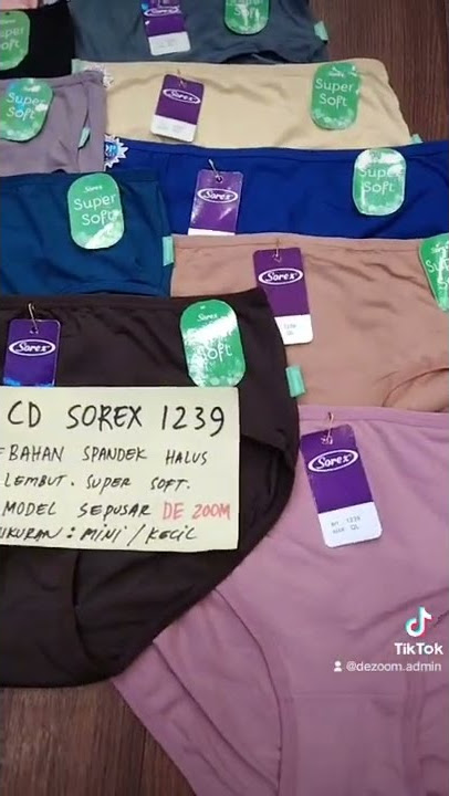 CD wanita Sorex 1239, bahan Streat, pola mini ukuran M.L.XL & X