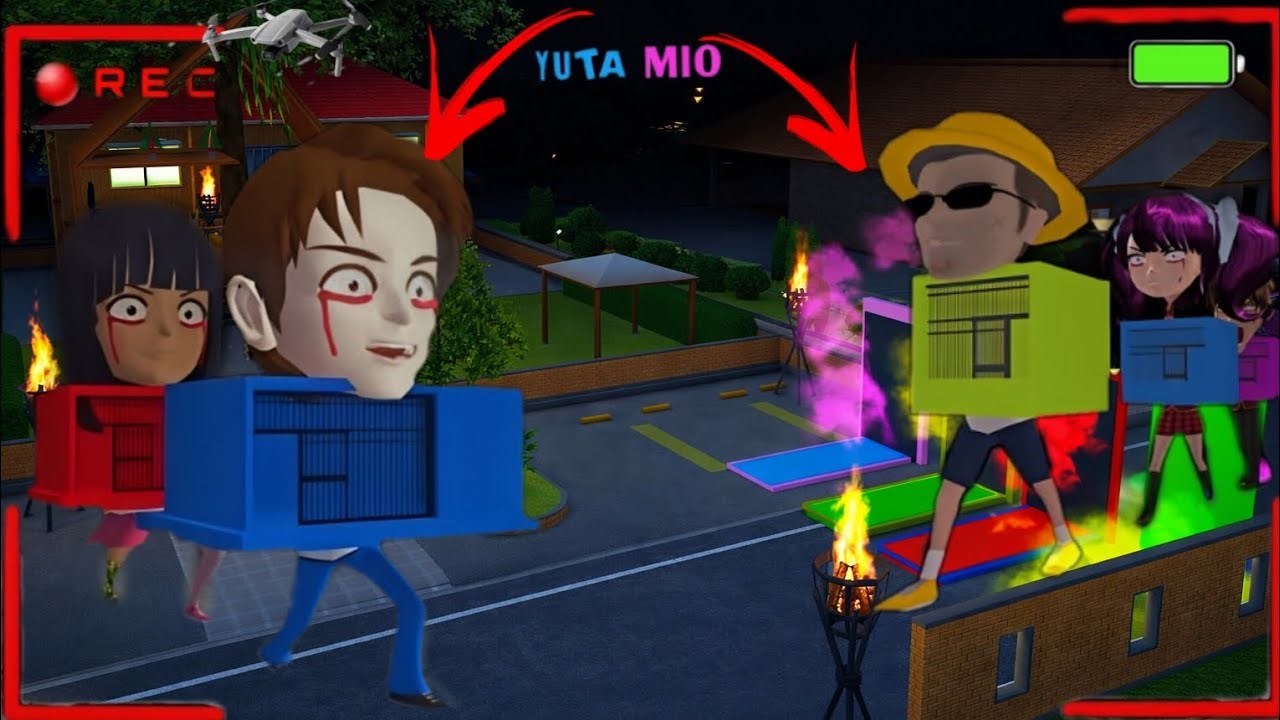 Yuta Mio P@nicked After CCTV Recorded a Kelompok Hidup Mio Yuta Penjara 😱| SAKURA School Simulator