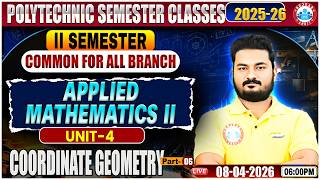UP Polytechnic Applied Mathematics | Coordinate Geometry | Polytechnic 2nd Sem Engineering Class