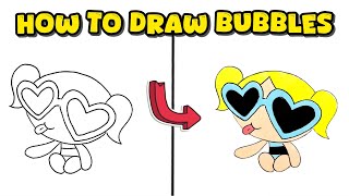 How to Draw Bubbles from The Powerpuff Girls – Follow Easy Tutorial